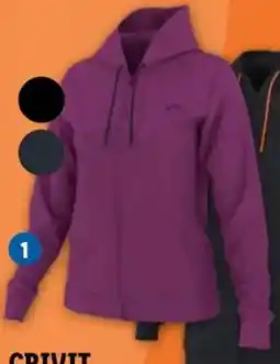 Lidl Crivit sweatvest aanbieding