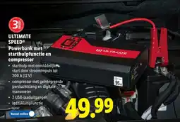 Lidl Ultimate speed powerbank met starthulpfunctie en compressor aanbieding