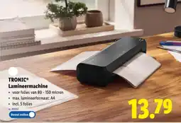Lidl Tronic lamineermachine aanbieding