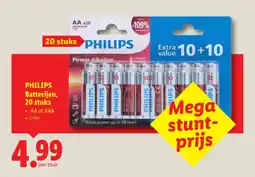 Lidl Philips batterijen aanbieding