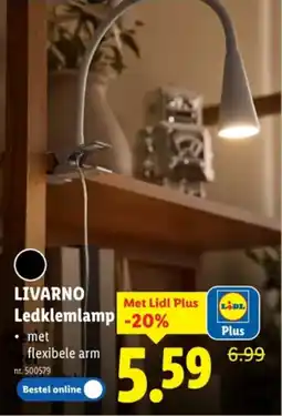 Lidl Livarno ledklemlamp aanbieding