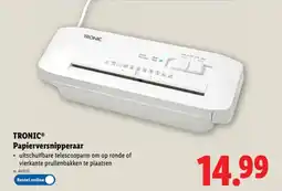 Lidl Tronic papierversnipperaar aanbieding