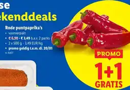 Lidl Rode puntpaprika's aanbieding