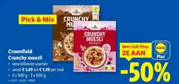 Lidl Crownfield crunchy muesli aanbieding