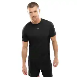 Decathlon Heren Fitness hardloopshirt met korte mouwen Gate Black Zwart aanbieding