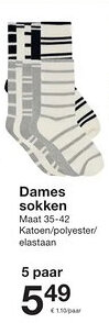 Zeeman Dames sokken aanbieding