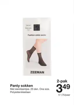 Zeeman Panty sokken aanbieding