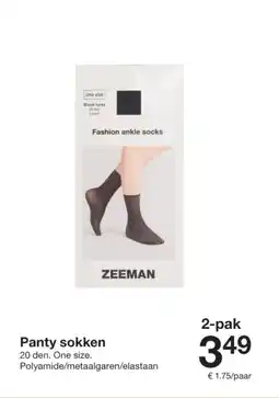 Zeeman Panty sokken aanbieding