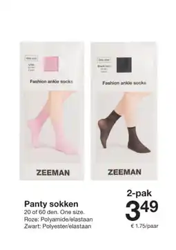 Zeeman Panty sokken aanbieding