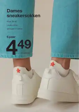 Zeeman Dames sneakersokken aanbieding