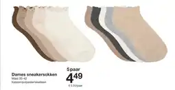 Zeeman Dames sneakersokken aanbieding