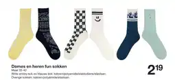 Zeeman Dames en heren fun sokken aanbieding