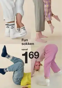 Zeeman Fun sokken aanbieding