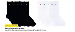 Zeeman Dames bamboe sokken aanbieding