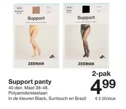 Zeeman Support panty aanbieding