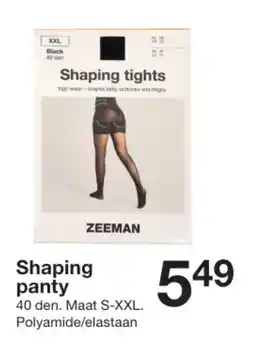 Zeeman Shaping panty aanbieding