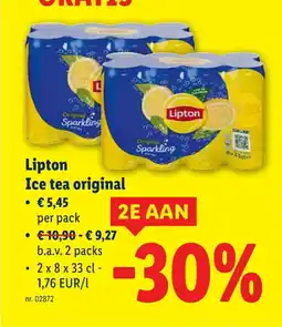 Lidl Ice tea original aanbieding