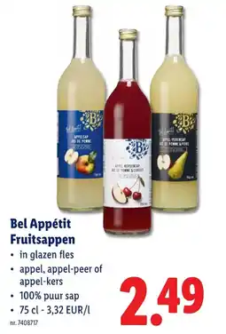 Lidl Fruitsappen aanbieding