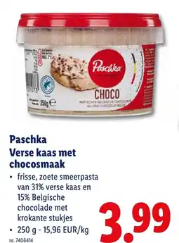 Lidl Verse kaas met chocosmaak aanbieding