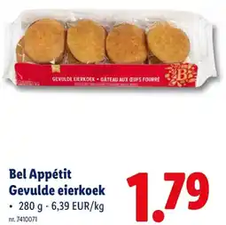 Lidl Gevulde eierkoek aanbieding