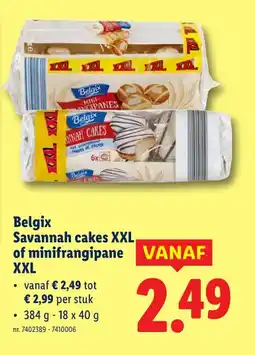 Lidl Savannah cakes XXL of minifrangipane XXL aanbieding