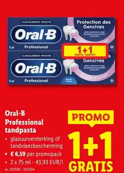 Lidl Professional tandpasta aanbieding