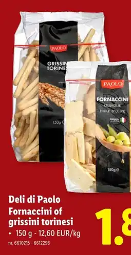 Lidl Fornaccini of grissini torinesi aanbieding