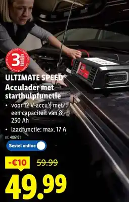 Lidl Acculader met starthulpfunctie aanbieding