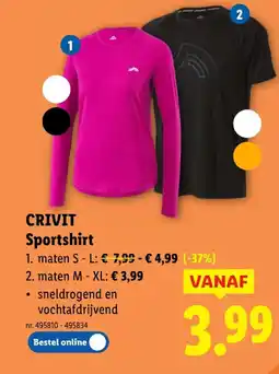 Lidl Sportshirt aanbieding