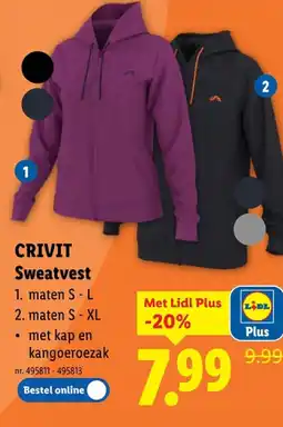 Lidl Sweatvest aanbieding