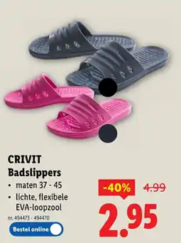 Lidl Badslippers aanbieding