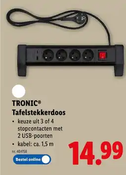 Lidl Tafelstekkerdoos aanbieding