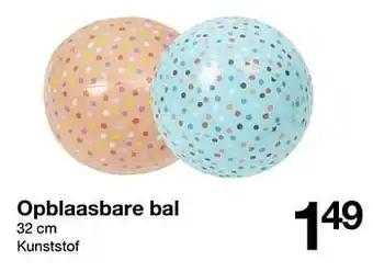 Zeeman Opblaasbare bal aanbieding