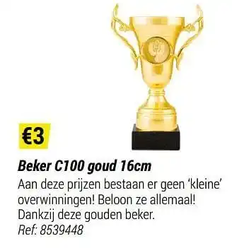 Beker c100 goud