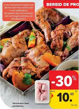 Carrefour Versneden heel parkkonijn aanbieding
