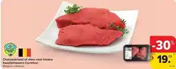 Carrefour Chateaubriand of vlees voor fondue Kwaliteitsketen Carrefour aanbieding