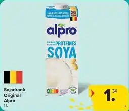 Carrefour Sojadrank Original Alpro aanbieding