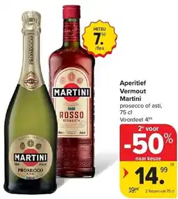 Carrefour Aperitief Vermout Martini aanbieding