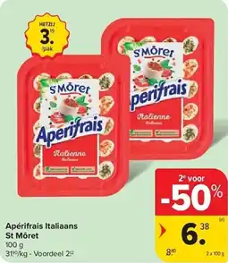 Carrefour Apérifrais Italiaans St. Môret aanbieding