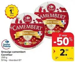 Carrefour Smeuïge camembert Carrefour aanbieding