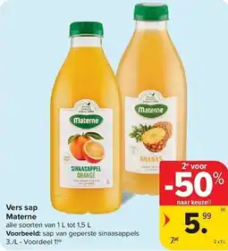 Carrefour Vers Sap Materne aanbieding