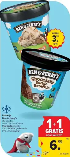 Carrefour Roomijs Ben & Jerry's aanbieding