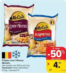 Carrefour Frieten voor Friteuse McCain aanbieding