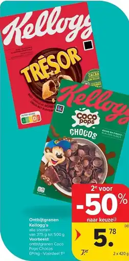 Carrefour Ontbijtgranen Kellogg's aanbieding