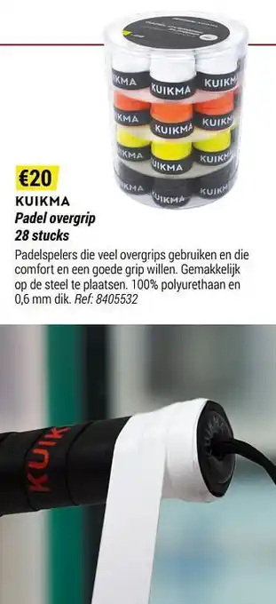 Decathlon Kuikma padel overgrip aanbieding