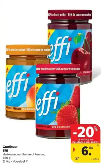 Carrefour Confituur Effi aanbieding