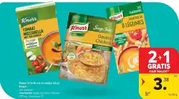 Carrefour Soep in brik en in zakje dry Knorr aanbieding
