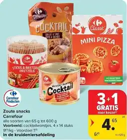 Carrefour Zoute Snacks Carrefour aanbieding