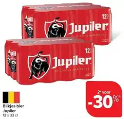 Carrefour Blikjes Bier Jupiler aanbieding