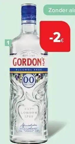 Carrefour Gordon's 0,0% aanbieding